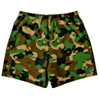 Woodland Camouflage Athletic Shorts