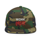 Work Harder Adjustable Snapback Hat
