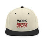 Work Harder Adjustable Snapback Hat
