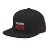 WORK HARDER - Motivational Snapback Hat, Black - King Killers