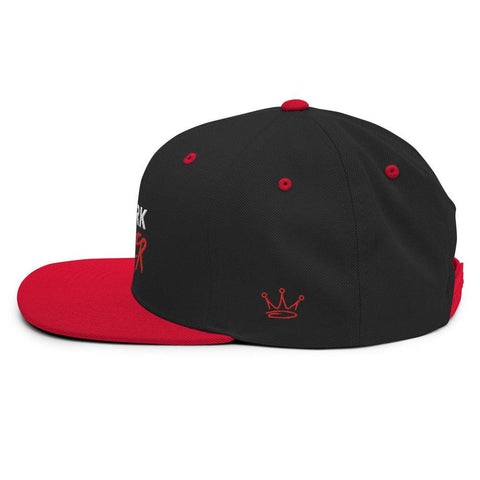 WORK HARDER - Motivational Snapback Hat, Black / Red - King Killers