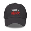 WORK HARDER Motivational Dad hat, Dark Gray - King Killers