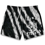 Zebra Print Swim Trunks