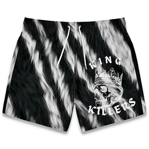 Zebra Print Swim Trunks - King Killers