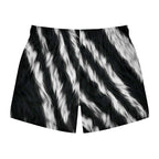 Zebra Print Swim Trunks